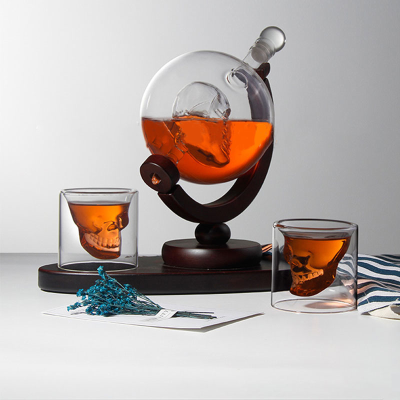 Decanter Globe Set - 스컬 글로브 위스키 디캔터 세트, 가오펑