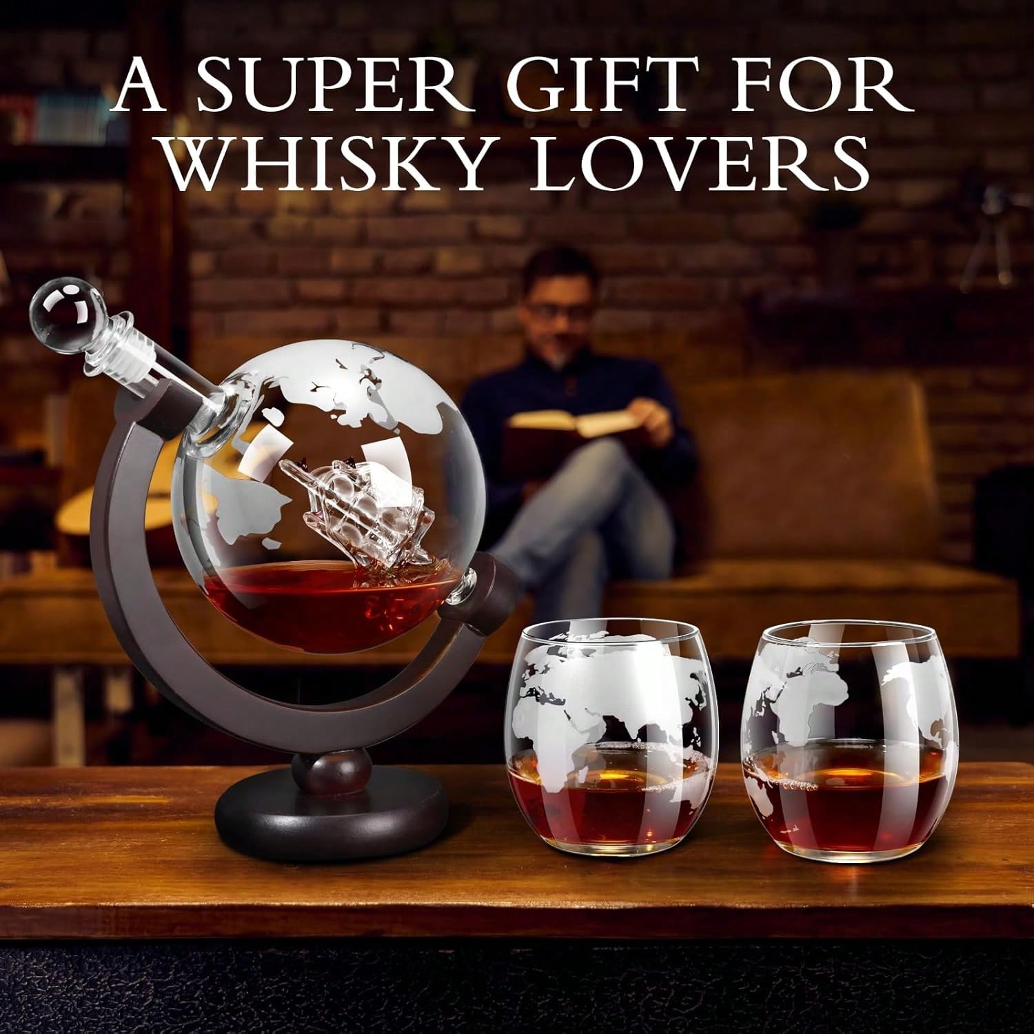남성용 위스키 디캔터 글로브 세트, 850ml 리큐어  - Decanter Globe Set 리뷰 및 가격