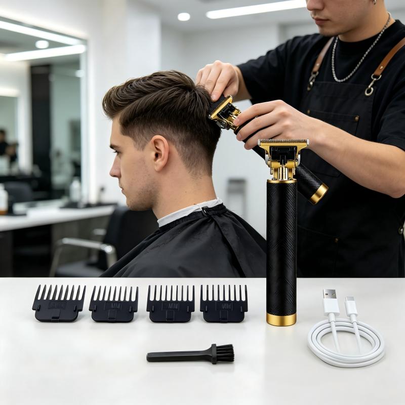 텍스처드 무선 헤어 트리머 USB 충전식 전기 바버 클 - Home Barbershop 리뷰 및 가격